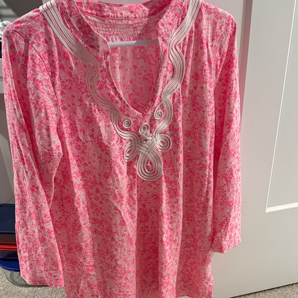 Lilly Pulitzer Pink Patterned Tunic